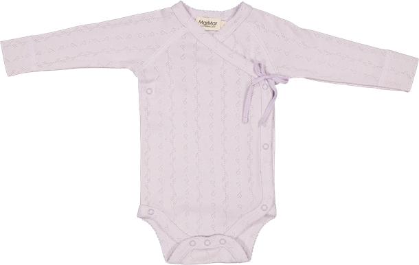 MarMar - Belita body // violet dust, body, crossbody, bodystocking, body til piger, body med hul mønster, belita body, violet dust, lilla body, pastel body.