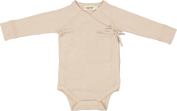 MarMar - Belita body // doe, body, crossbody, bodystocking, body til piger, body med hul mønster, belita body, doe, beige body, drenge body.