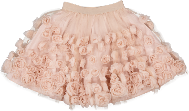 Marmar nederdel, nederdel fra Marmar, tyl nederdel, blomster nederdel, nederdel med blomster, rosa farvet nederdel, nederdel i rosa, nederdel i lyserød.