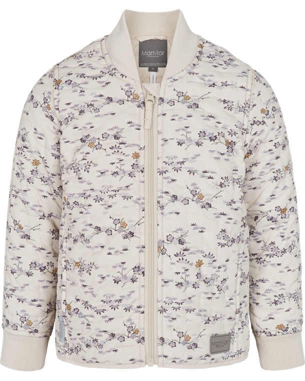 MarMar Orry termojakke // Violet Sakura, thermotøj, termojakker, termojakke MarMar, blomstret termojakke, overtøj, jakker beige, jakke