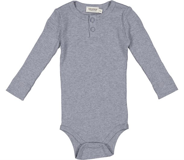 MarMar - Body LS Modal // Water, MarMar Body LS, Modal, body, body med lange ærmer, lange ærmer, bodystocking, drengebody, modalbody, pigebody