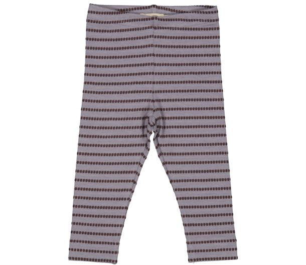 MarMar - Leggings Modal // Coral Haze Stripe, leggings, bukser, baby, underdele, coral leggings, MarMar leggings, marmar leggings, leggings pige, stribet leggings. Espresso Stripe