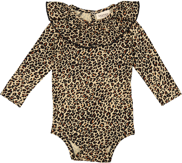 marmar, modal, body, langærmet body, leopard, leo, leoprint, MarMar - Leo Berta Body LS - Brown Leo