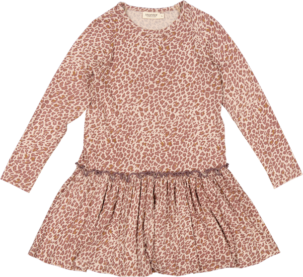 marmar leo kjole leoprint dress dusty mauve leo