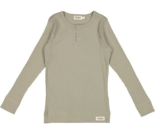 MarMar -  Tee LS T-shirt - Light Moss, t-shirt, bluse, langærmet, overdel, top, trøje, pastelfarve, lilla, t-shirt i grå, grå t-shirt