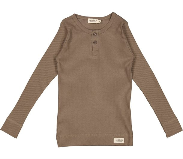 MarMar -  Tee LS T-shirt - Terre, t-shirt, bluse, langærmet, overdel, top, trøje, pastelfarve, lilla, t-shirt i grå, grå t-shirt