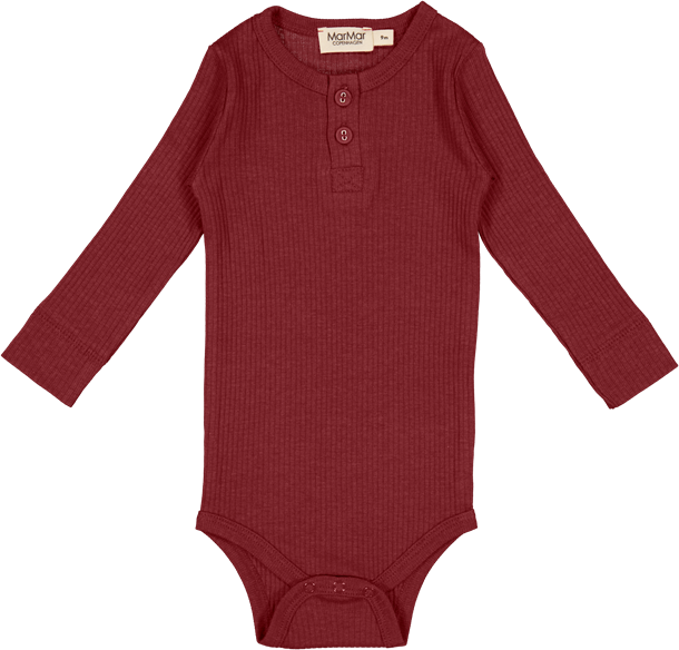 MarMar - Body LS Modal - Rosehip, MarMar Body LS, Modal, body, body med lange ærmer, lange ærmer, bodystocking, drengebody, modalbody, pigebody
