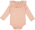 marmar, modal, body, langærmet body, leopard, leo, leoprint, MarMar - Berta Bodysuit - Coral Haze Glitter