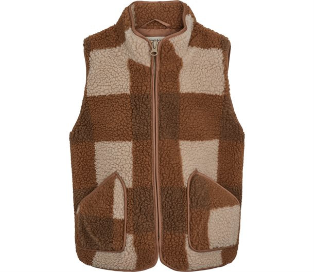MarMar Joby, Teddybear Fleece, outerwear, Kids ,Chunky Hazel Check