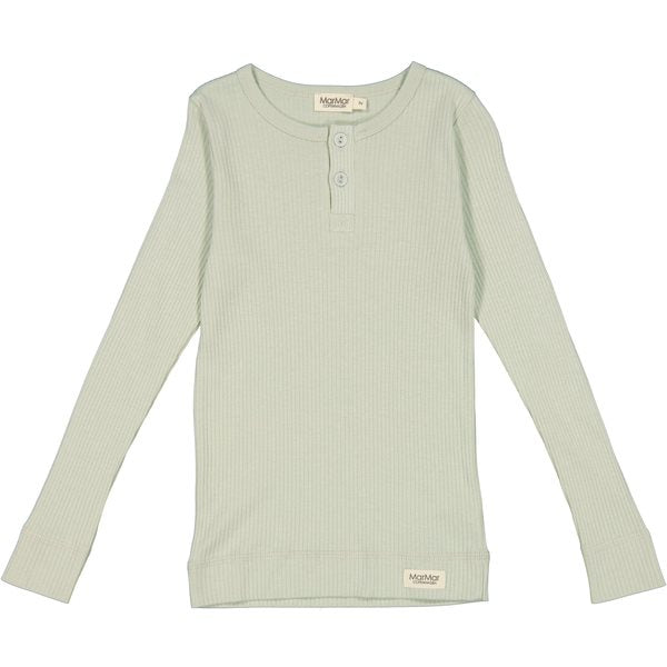 MarMar -  Tee LS T-shirt - White Sage, t-shirt, bluse, langærmet, overdel, top, trøje, pastelfarve, lilla, t-shirt i grå, grå t-shirt