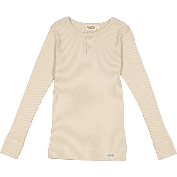 MarMar - Tee LS T-shirt - Grey Sand, t-shirt, bluse, langærmet, overdel, top, trøje, pastelfarve, lilla, t-shirt i grå, grå t-shirt