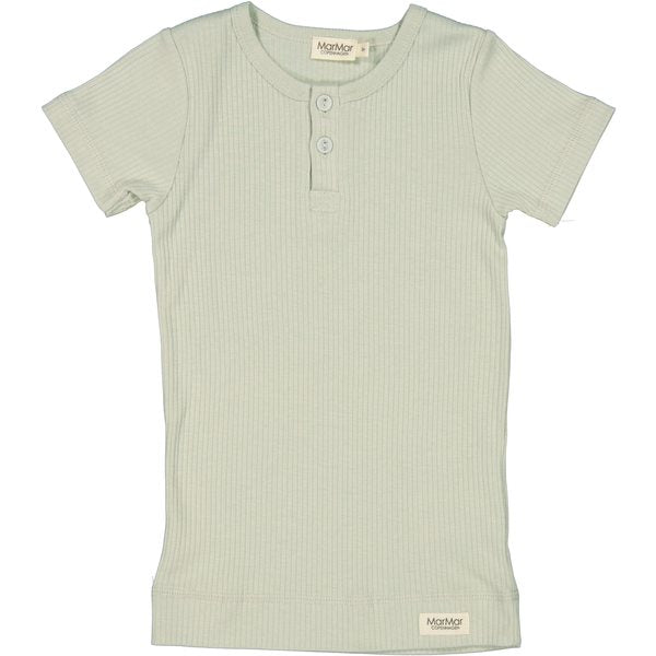 MarMar Plain Tee SS, Modal, Golden201-100-26-0209, t-shirt, tee, bluse, modalbluse, drengebluse, drenget-shirt, pige t-shirt, White Sage
