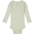 MarMar - Body LS  - White Sage, MarMar Body LS, Modal, body, body med lange ærmer, lange ærmer, bodystocking, drengebody, modalbody, pigebody