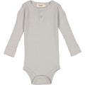 MarMar - Body LS  - Chalk, MarMar Body LS, Modal, body, body med lange ærmer, lange ærmer, bodystocking, drengebody, modalbody, pigebody