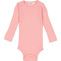 MarMar - Plain Body LS - Pink Delight , MarMar Body LS, Modal, body, body med lange ærmer, lange ærmer, bodystocking, drengebody, modalbody, pigebody