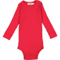 MarMar - Plain Body LS - Red Currant , MarMar Body LS, Modal, body, body med lange ærmer, lange ærmer, bodystocking, drengebody, modalbody, pigebody