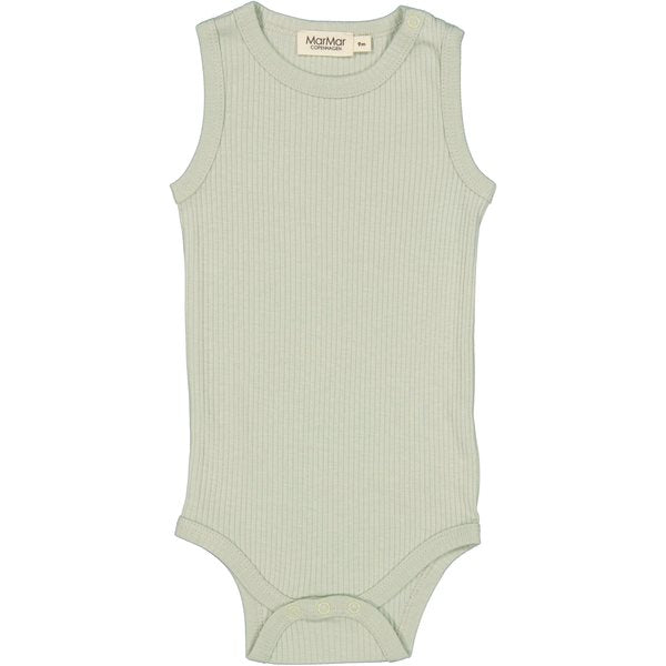 marmar, modal, marmarbody, body, rib, rip, rip body, basic body, bodystocking, body uden ærmer, undertrøje, sleveless,White Sage