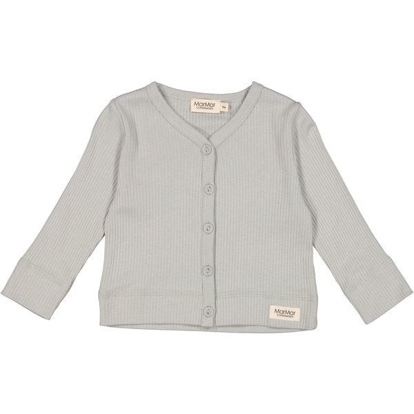 MarMar - Cardigan LS Modal // Water, t-shirt, bluse, langærmet, overdel, top, trøje, MarMar, MarMar - Cardigan - Chalk