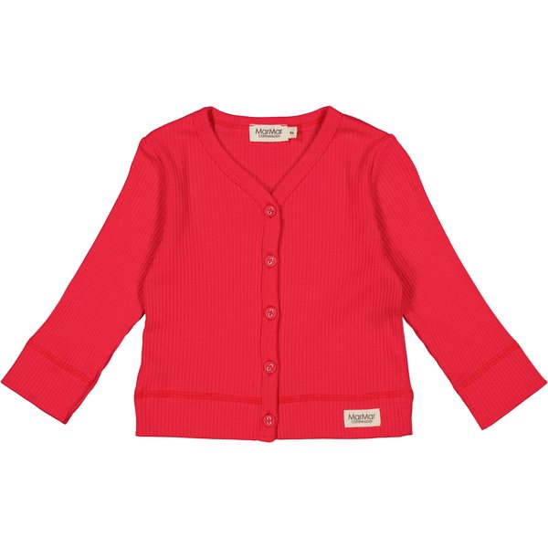 MarMar - Cardigan LS Modal // Water, t-shirt, bluse, langærmet, overdel, top, trøje, MarMar, MarMar - Cardigan - Red Currant