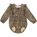 marmar, modal, body, langærmet body, leopard, leo, leoprint, MarMar - Leo Roma Frill LS - Brown Leo