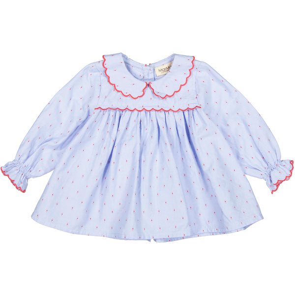 MarMar - Tora Poplin Dobby - Red Currant Dot