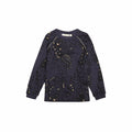 Soft Gallery, sweat, sweater, bluse, pigebluse, trøje, pigetøj, navy, mærkeblå, guldprint, illustrationer, blomstermønster, signe, outerspace, space, outer space, wings, mørk, blød, behagelig, hverdag, hverdagstrøje, skoletøj, god kvalitet, mærke, mærkevarer, rabat, rabatter, nedsat, nedsatte, priser, varer, udsalg, januarudsalg, procenter
