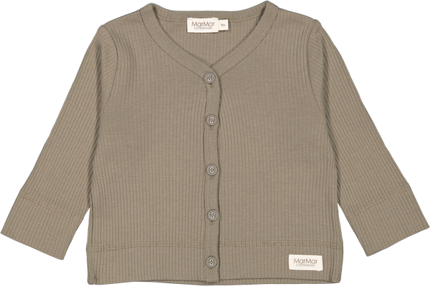MarMar - Cardigan LS Modal // Water, t-shirt, bluse, langærmet, overdel, top, trøje, MarMar,MarMar - Modal Cardigan - Driftwood