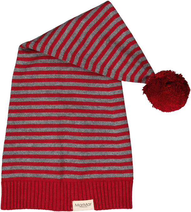 MarMar - Cotton Rayon Knit - Hibiscus Red Stripe