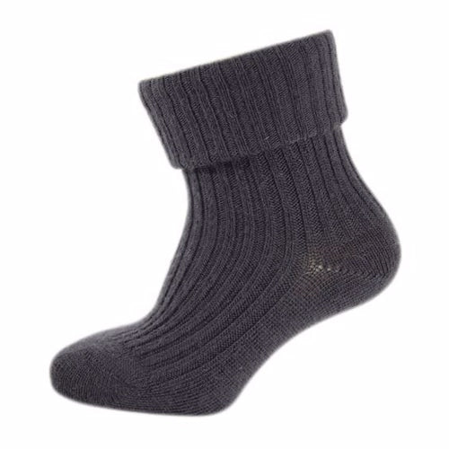 Strømper, bomuldsstrømper, basicstrømper, strømpe, sorte strømper, drengestrømper, pigestrømper, drengetøj, pigetøj, socks baby uld sok. basic sok i uld
grå uld sok