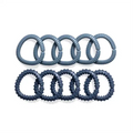 Sebra Legetojsringe,10 stk,Vintage blue