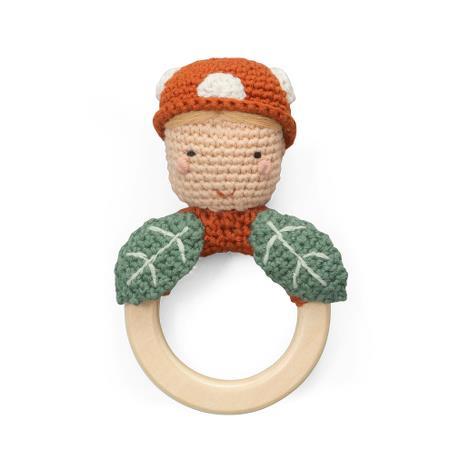 Sebra Hæklet Rangle, Carley på træning moss green, 300930028