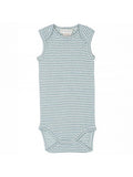 Serendipity -  Baby Tank Stripe - Lake/Off White