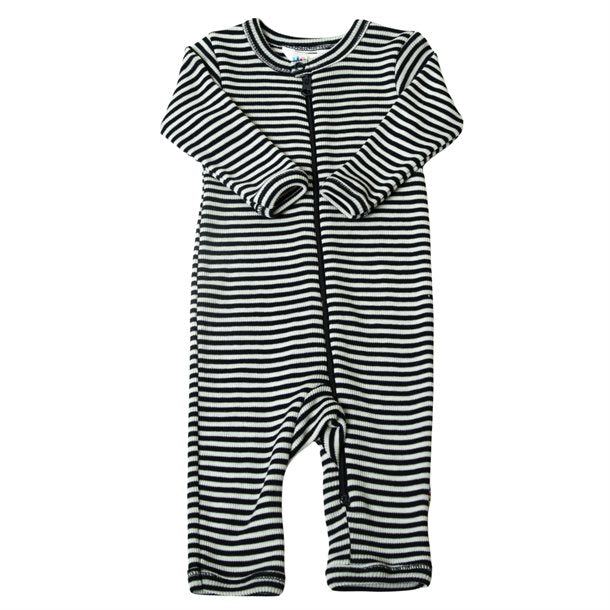 Joha - Jumpsuit i uld/Silke//striber rød/creme, sommeruld, uld/silke, sommer uld
