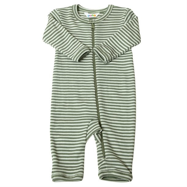Joha - Jumpsuit i uld/Silke//striber rød/creme, sommeruld, uld/silke, sommer uld