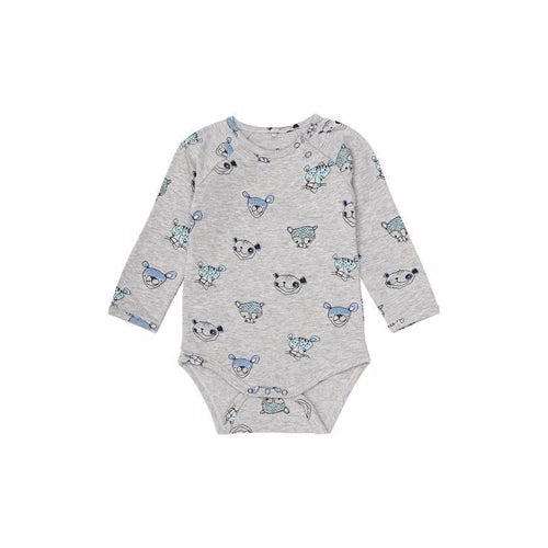 Soft Gallery Watson Body - Neppy Grey Melange, AOP Zoo