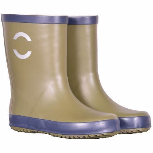 Mikk-Line Wellies Contrast - Olive -gummistøvler