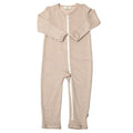 Joha - Jumpsuit i uld og silke med strib