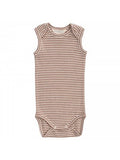 Serendipity -  Baby Tank Stripe - Acorn/Off White