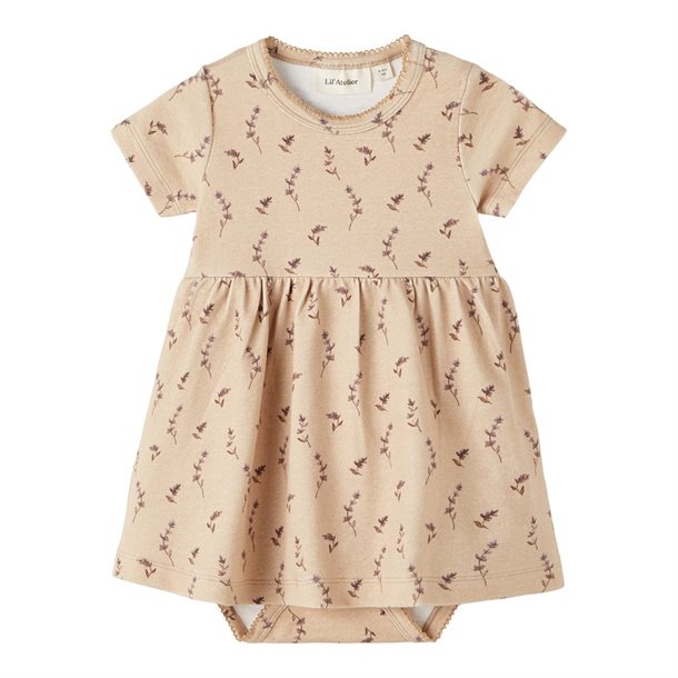 Lil Atelier Gaya Slim Body Dress // Frappé, body, Lil Atelier, kjole, kjole piger body dress, bodykjole, kjole med bodystocking