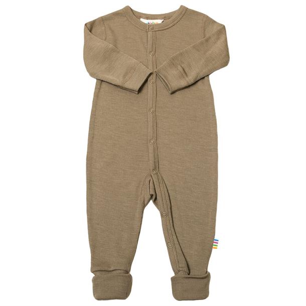 Joha -  Heldragt rib uld/silke//brun