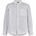 The New - Roleg Bomber LS Shirt // Navy Blazer, t-shirt, bluse, kortærmet, drengebluse, drenge, print, motiv, space, galaxe, rummet, blå, mørkeblå, sweat, sweatshirt, bluse, langærmet, skjorte, langærmet skjorte. The New - SHIVER LS Shirt Skjorte // Bright white