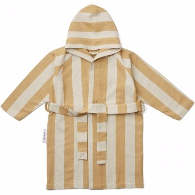 badekåbe, morgen kåbe, frotte kåbe, bathrobe, lily bathrobe, badekåbe bluewave, Liewood - Badekåbe lily Dino fauna green