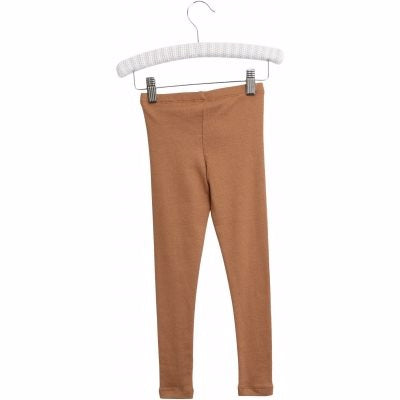 Wheat - rib leggings // caramel, leggings, bukser, pigeleggings, drengeleggings