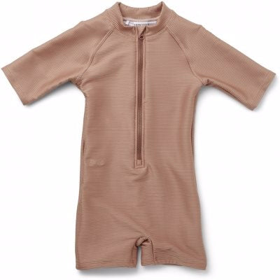 Liewood Sille Swim Jumpsuit Mustard/white feathers, badetøj, badedragt, bade, swim, swimsuit, pigebadetøj, lyserød, blå, lifesaver, drenge badetøj, dreng, Liewood Max Swim Jumpsuit Mustard/white