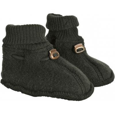 Mikk-Line Uld Booties, Grå, futter, hjemmesko, sutsko