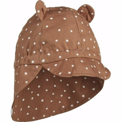 Liewood Gorm Sun Hat Confetti terracotta, sommerhat solhat, børne hat, babyhat