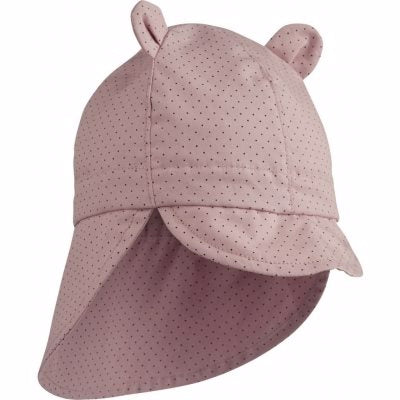 Liewood Eric sun hat sea blue, sommerhat solhat, børne hat, babyhat