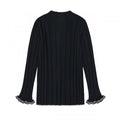 Fub - High Neck Blouse - dark navy