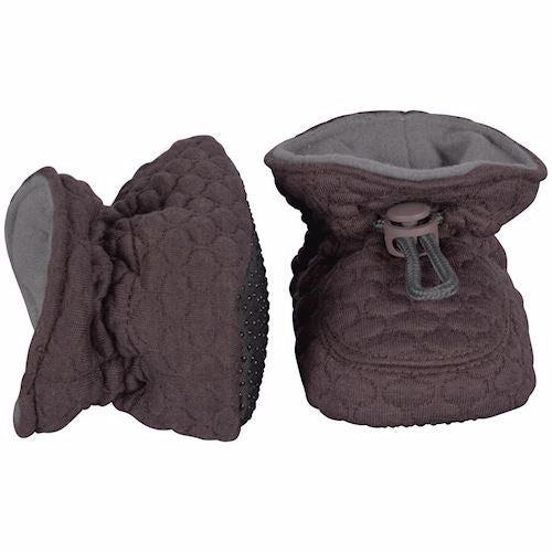 Hjemmesko, sutsko, futter, Melton futter, Melton booties soft waves Chestnut