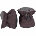 Hjemmesko, sutsko, futter, Melton futter, Melton booties soft waves Chestnut